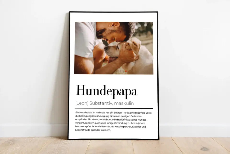 Poster Hundemama - Hundepapa