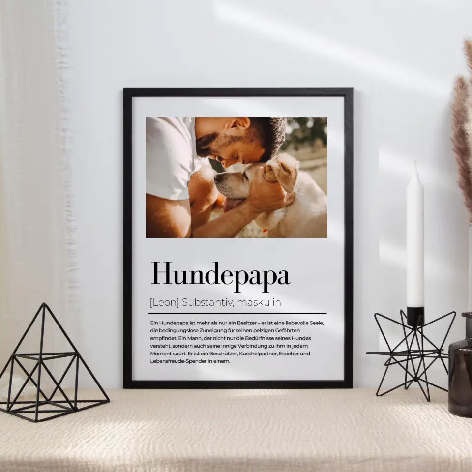 Poster Hundemama - Hundepapa