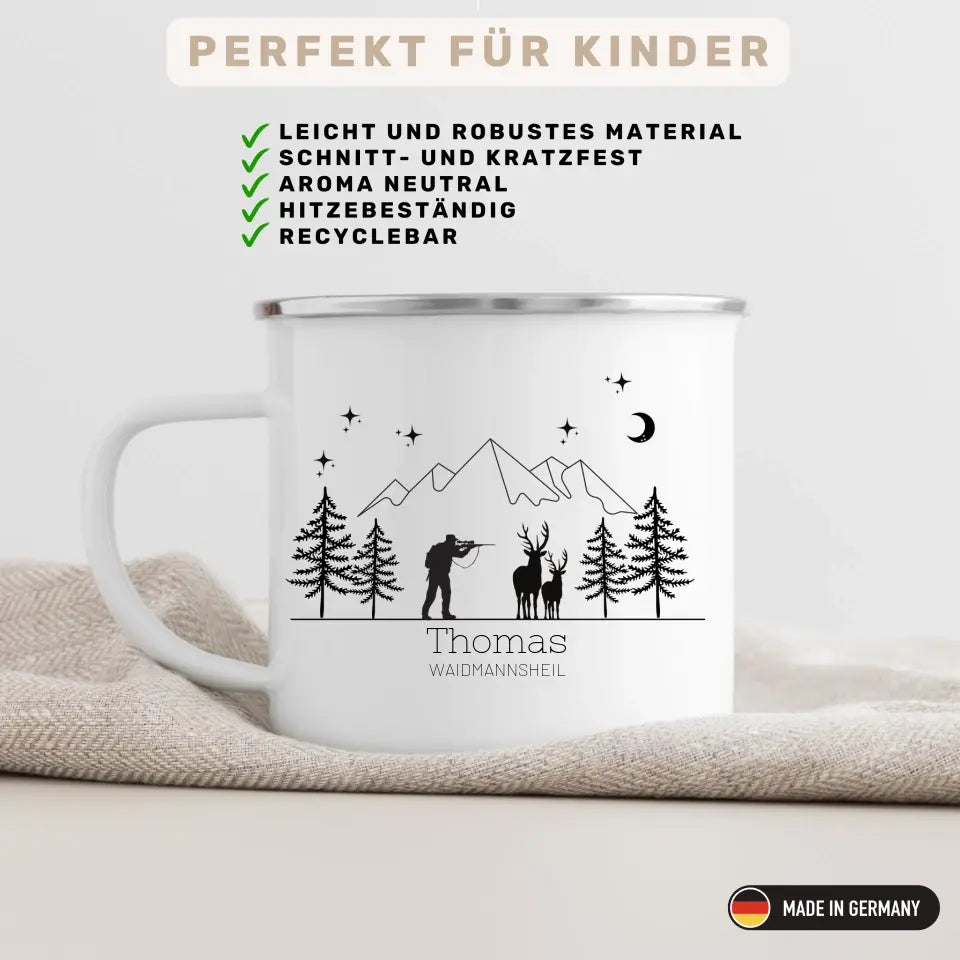 Jägertasse mit Namen