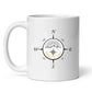 Camping Tasse "Personalisierter Kompass"