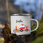 Emaille Tasse Kindertasse Feuerwehrmann Little Mathilda