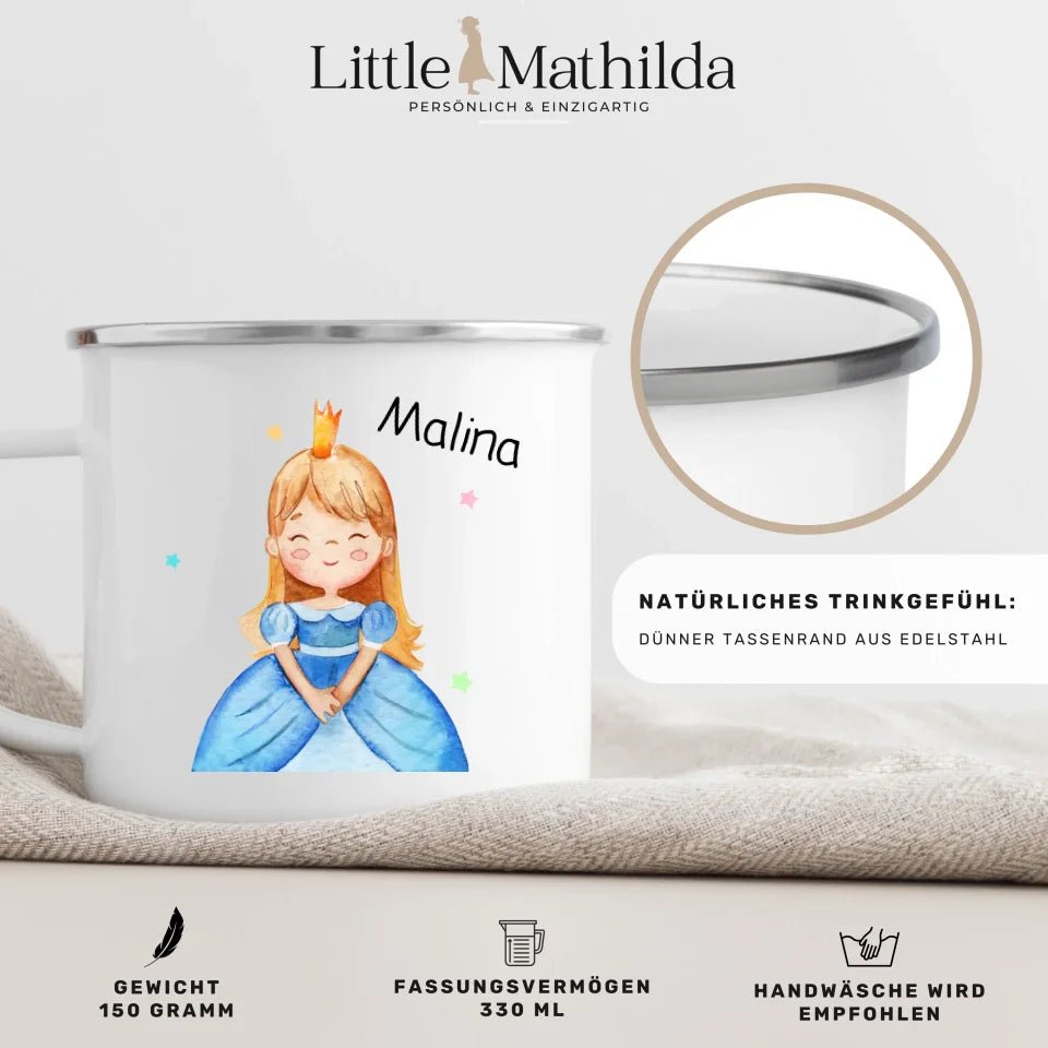 Emaille Tasse Kleine Prinzessin Little Mathilda