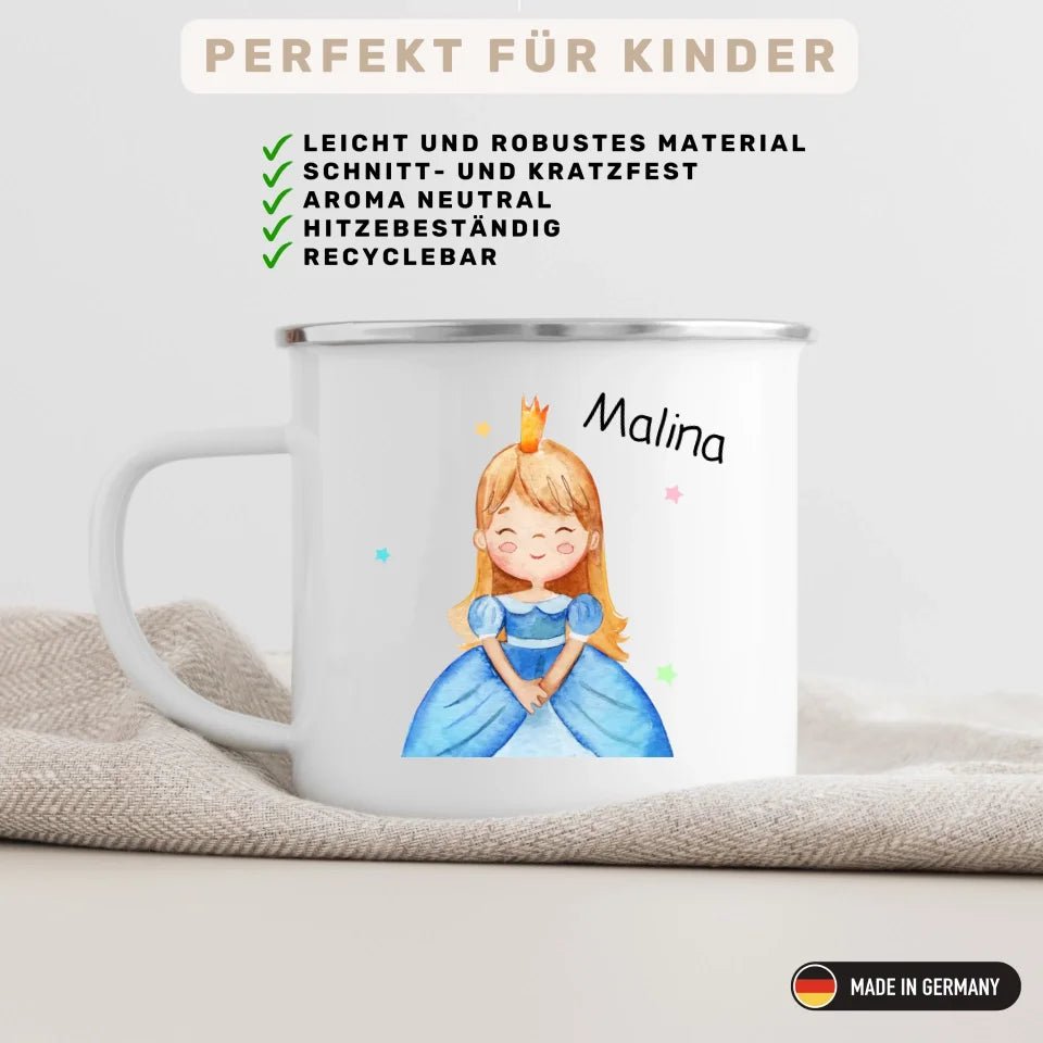 Emaille Tasse Kleine Prinzessin Little Mathilda