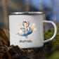 Emaille Tasse Kleiner Raketenpilot Little Mathilda