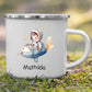 Emaille Tasse Kleiner Raketenpilot Little Mathilda