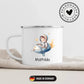 Emaille Tasse Kleiner Raketenpilot Little Mathilda