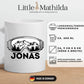 Keramik Tasse, Emaille Tasse Skifahrer Tasse mit Namen Little Mathilda