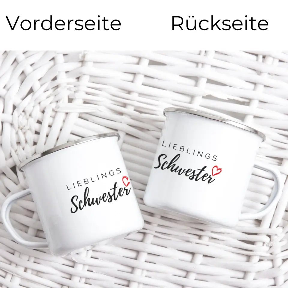 Keramik Tasse Lieblings Schwester Little Mathilda