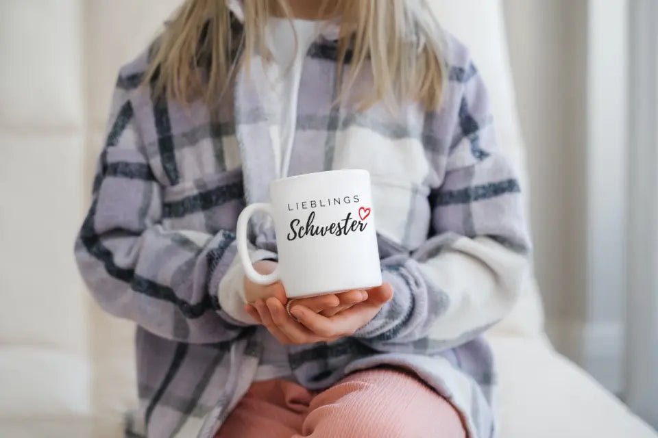 Keramik Tasse Lieblings Schwester Little Mathilda